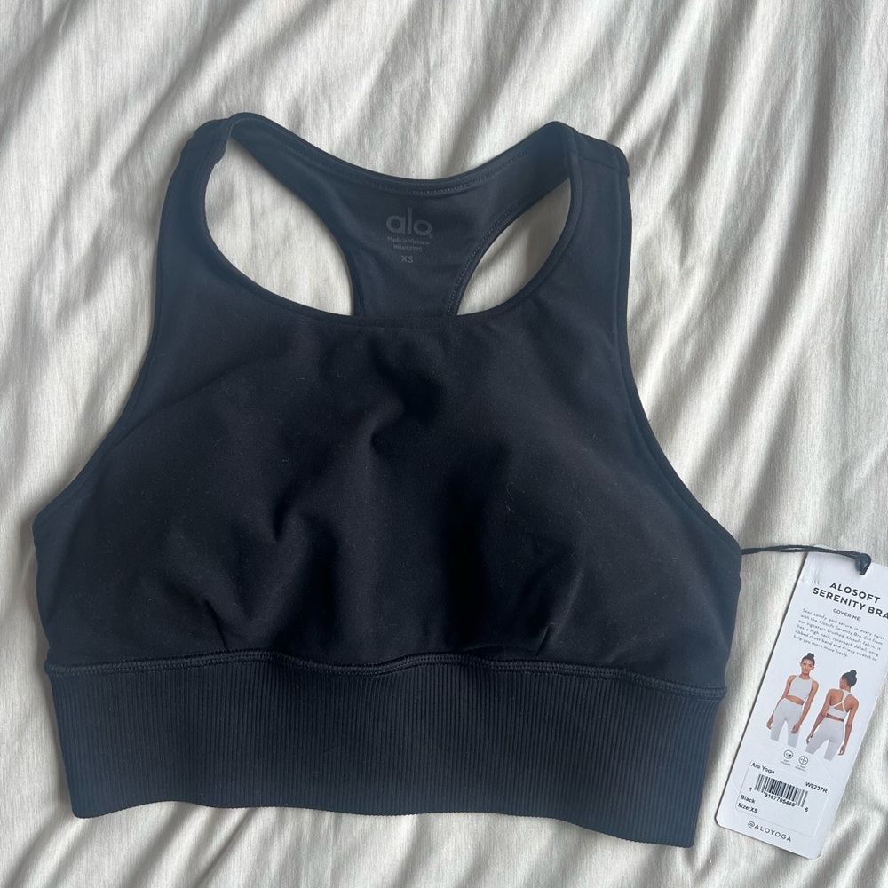XS alo Alosoft Serenity Bra - black